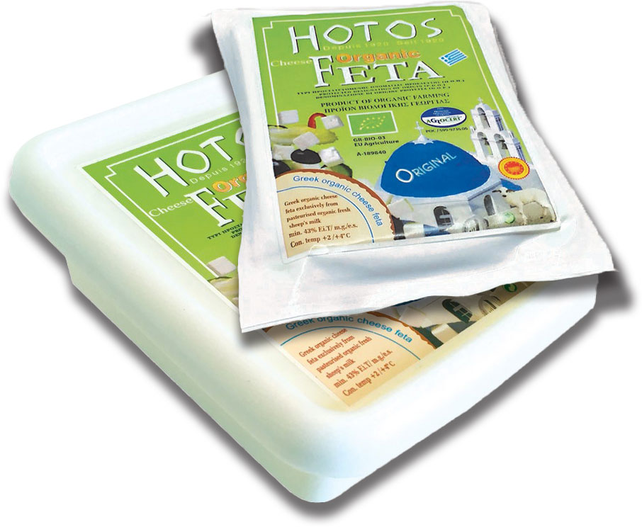 Packages of Hotos Feta Cheese