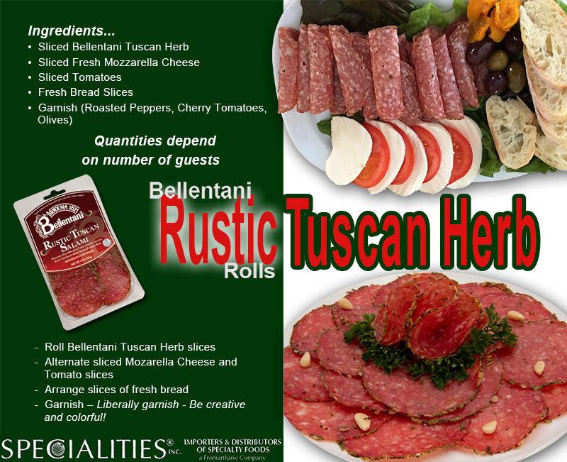 Bellentani Tuscan Herb Rolls Recipe